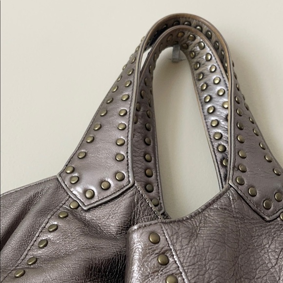 KOOBA metallic silver studded Marcelle hobo bag - Picture 2 of 14